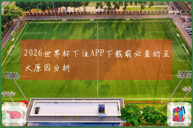 2026世界杯下注APP下载前必查的五大原因分析